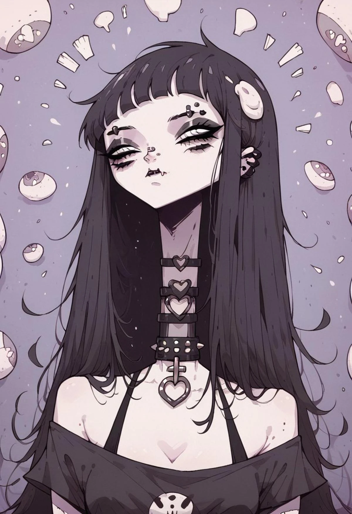 score_9, score_8_up, score_7_up, score_6_up, 1girl, long hair, <lora:g4n1m3XLP:1> g4n1m3, goth