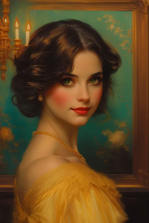 masterpiece,best quality,<lora:tbh113-:1>,portrait of cat,illustration painting,style of Delphin Enjolras,