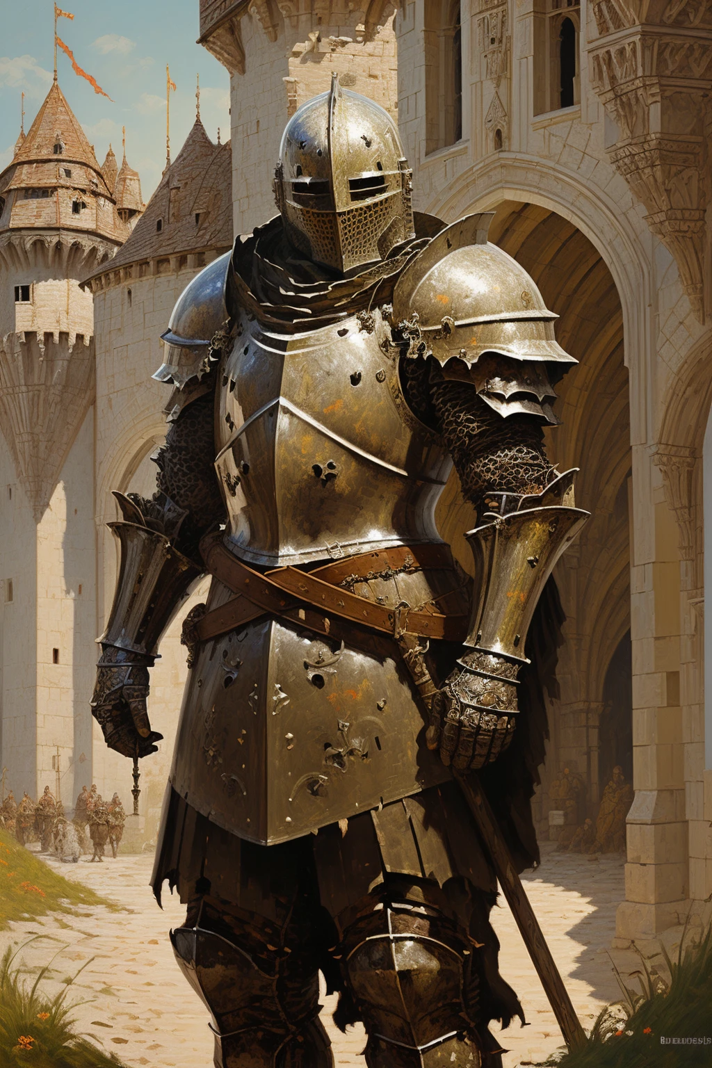 Bearly Medieval Oil Painting - Style LORA