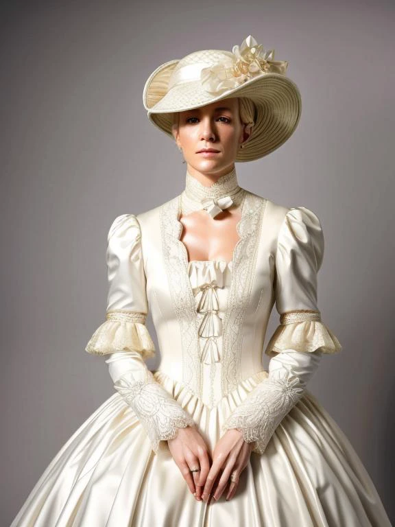 meganrapinoe wearing hat, hat_bow, jewelry, lace, lace-trimmed_dress, lace_trim, solo, long_sleeves, holding fan, frills, victorian, 8k uhd, Canon EOS REBEL T3i, <lyco:lyco_humans_v10:.8> <lora:add_detail:1> <lora:vic:.7>