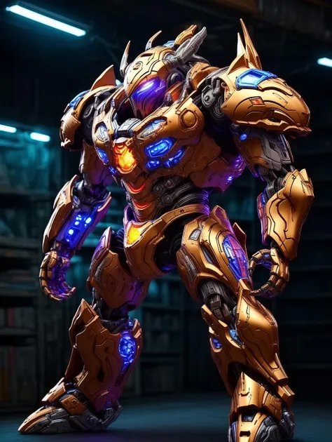 ((masterpiece)),((best quality)),8k,high detailed,ultra-detailed,science fiction,dark fantasy,glowing,robot, mecha, <lora:xs-nutcarving_V3:0.7>,