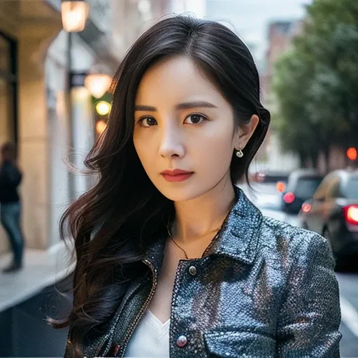 ((Masterpiece, Top image quality, high resolution、alone、shiny skin))(on the table, best quality, actual, super detailed, meticulous, high resolution, 8k wallpaper), Close-up portrait of a beautiful woman, Chariada, smiling, light brown messy hair, Perfect dynamic composition, 美丽meticulous的眼睛, Just like the cover of a fashion magazine, on campus