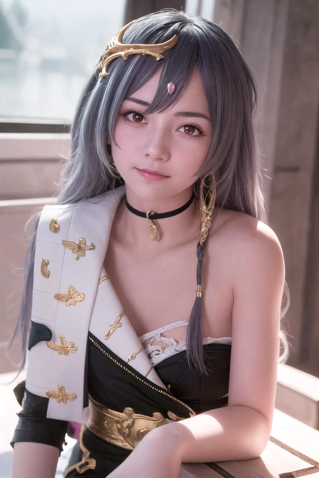 (highly detailed:1.3),
1girl, solo, sitting,
<lora:senti-10:1>, senti, red eyes, (light smile:1.3),
Ultra-detail, (highres:1.1), best quality, (masterpiece:1.3), cinematic lighting,
