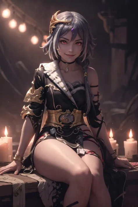 (highly detailed:1.3),
1girl, solo, sitting,
<lora:senti-10:1>, senti, red eyes, (light smile:1.1),
Ultra-detail, (highres:1.1), best quality, (masterpiece:1.3), cinematic lighting,