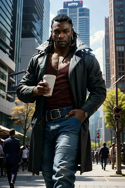 ((ultra detailed, masterpiece, best quality))
<lora:CyberPlacide:0.8>
CyberPlacide, 1boy, solo, muscular, Within a bustling city square, business-casual attire, surrounded by urban life, confidently strolling with a coffee cup in hand