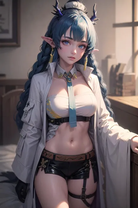 (highly detailed:1.3),
1girl,solo,
<lora:ak_ling-10:1>,ak_ling,navel,
Ultra-detail,(highres:1.1),best quality,(masterpiece:1.3),cinematic lighting,