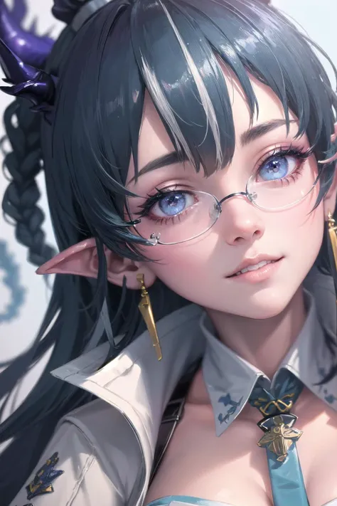 (highly detailed:1.3),
1girl,solo,
<lora:ak_ling-10:1>,ak_ling,light smile,semi-rimless eyewear,
Ultra-detail,(highres:1.1),best quality,(masterpiece:1.3),cinematic lighting,
(highly detailed face and eyes:1.3),
