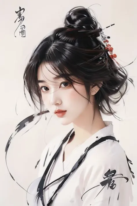 <lora:GoodHands-beta2:1>,<lora:Calligraphy-000002:0.8>,Calligraphy,(small breasts:1.2),<lora:Freehand_Brushwork:0.7>,
Calligraphy background,1girl,solo,black hair,floating hair,hair over one eye,looking at viewer,portrait,short-haired girl \(osomatsu-san\),