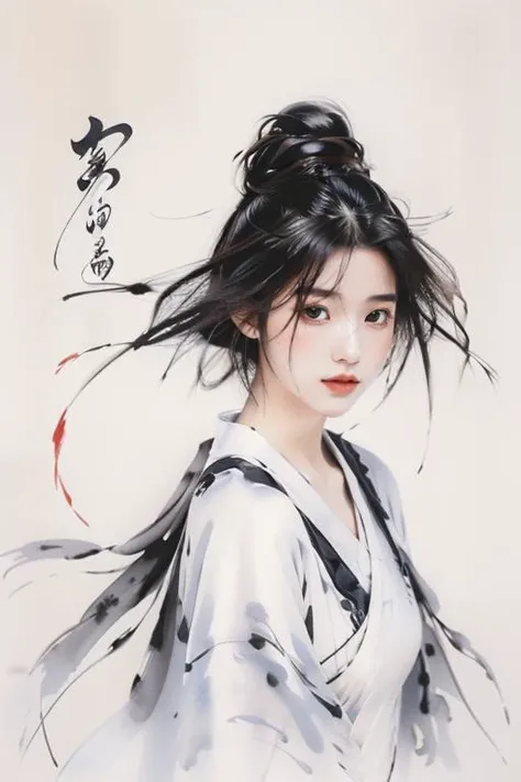 <lora:GoodHands-beta2:1>,<lora:Calligraphy-000002:0.8>,Calligraphy,(small breasts:1.2),<lora:Freehand_Brushwork:0.7>,
Calligraphy background,1girl,solo,black hair,floating hair,hair over one eye,looking at viewer,portrait,short-haired girl \(osomatsu-san\),