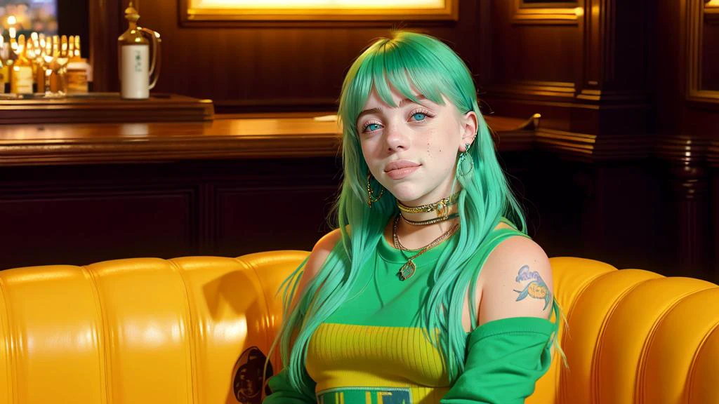 (22 years old:0.9) (BillieEilish:1.0), (blue eyes:1.3), (grin:0.8), (showing all teeth:0.5)