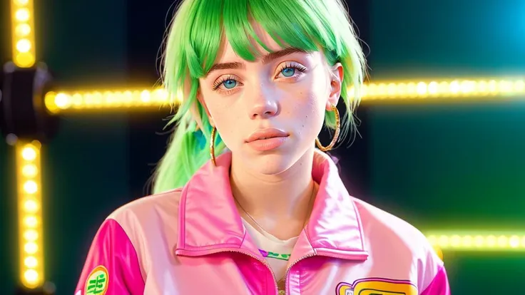 (22 years old:0.9) (BillieEilish:1.0), (blue eyes:1.2)