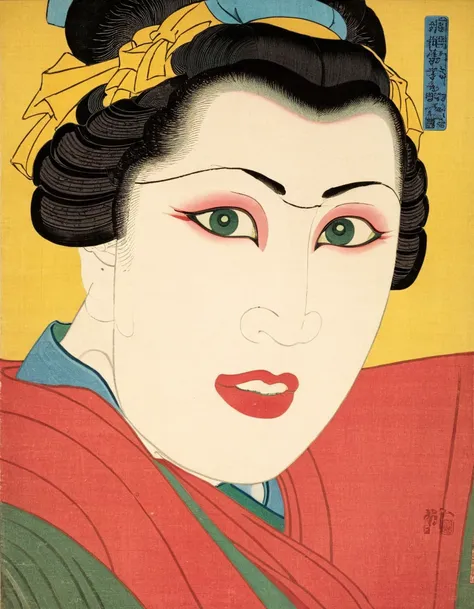 <lora:UtagawaKuniyoshiXL_v1:1> UtagawaKuniyoshiXL, a woman looking at viewer