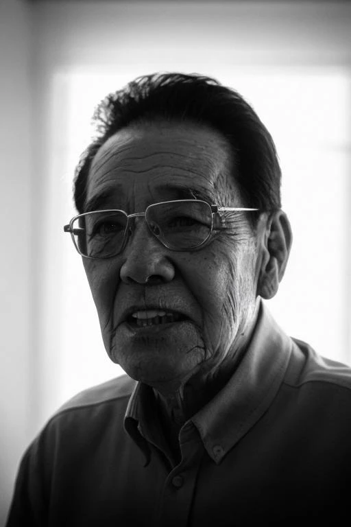 Humanistic Photography,film photography,long shot,((negative space)),Panoramic photo of classroom after school,old man,75 years old,soft light,rim light,beautiful shadow,low key,(photorealistic, raw photo:1.2),(natural skin texture, realistic eye and face details),hyperrealism,ultra high res,4K,Best quality,masterpiece,in the dark, <lora:deng_20230612221942:0.8>