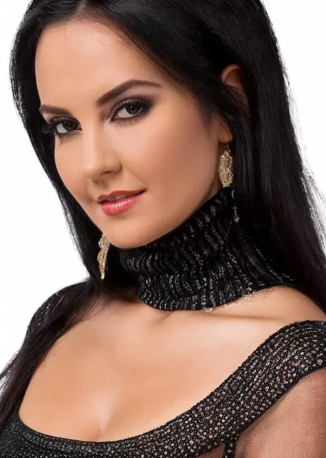 luxury product style, a captivating masterpiece of an woman, (((dressed in a turtleneck dress))), full body, The intricate lace and gold details exude a very rebellious aura. ((The use of high-shine gloss adds a touch of glamour to the look)), ((while the deep red and black hues give it a dramatic vibe)), blurred background, studio ligthing, facing camera, shallow depth of field, <lora:MS_RoxanneDiamond_V1_32:0.8>, elegant, sophisticated, high-end, luxurious, professional, highly detailed