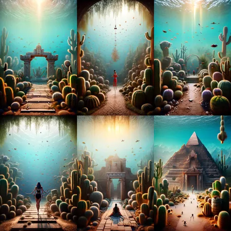 (otherworldly, otherworldly atmosphere, otherworldly appearance), highly insanely detailed, masterpiece, top quality, best quality, highres, 4k, 8k, RAW photo, collar, earrings, jewelry, necklace, armlet, 
(long_hair, long hair, random colors cloth, random colors hair, random long hair, dynamic hair, glowing hair, hair over one eye), 
(eyelashes, eyeliner, eyeshadow, eyelashes), 
pink lipstick, 
natural makeup, 
((ancient egyptian theme:1.2)), golden ornaments, 
1girl, (portrait:0.4), nsfw, 
((desert, Mexico, cacti, underwater)), 
Middle Earth, 
long messy hair, 
1girl, 
a large fantasy dwarf settlement underground, magical lights, forge and furnace, 
(moss vines), 
A bustling train station at rush hour, with people hurrying to their destinations, ais-spiderz crawling over the platforms and trains, creating a dynamic yet slightly surreal scene , <lora:Spiders_Style:0.8>, 
mandala, (fantasy world)
