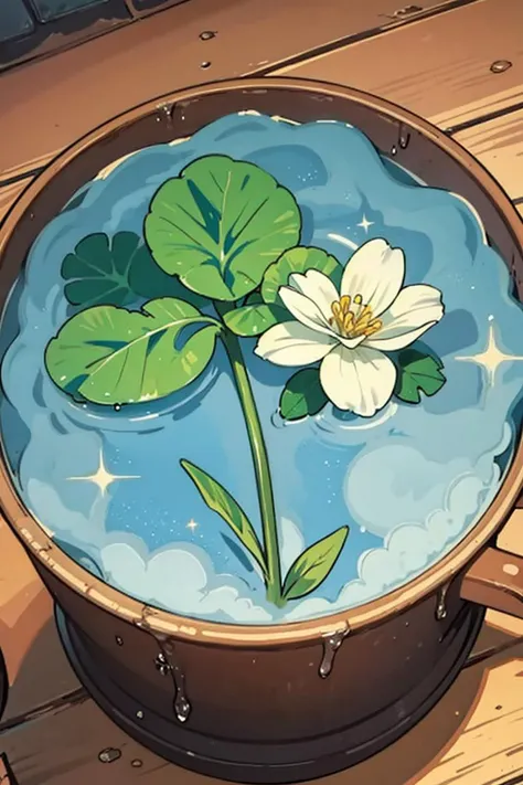 A photo of a four-leaf clover made of water.,
<lora:GoodHands-beta2:0.75>