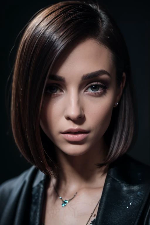 <lora:LowRA_1:0.6>, (high quality:1.4, best quality:1.4, absurdres, masterpiece), RAW analog photo of a young adult girl, very beautiful, solo focus, olive skin with visible pores, bob cut with an undercut, punk, multiple piercings, multiple tattoos, eyebrow piercing, nose piercing, candid moment, gothic look makeup, glittery makeup, (light makeup), film grain, OverallDetail, SkinDetail, <lora:epi_noiseoffset2_1:1.0>