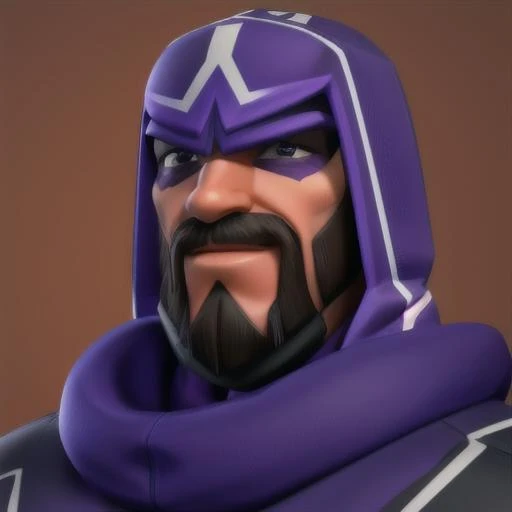 solo, simple background, 1boy,hood, facial hair, beard,<lora:getaidarkmag:0.7>,face portrait, covered eyes,eye cover,purple clothes,big muscles