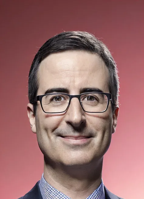 smiling <lora:locon_johnoliver_v1_from_v1_64_32:1>, <portrait of sks person, masculine, epic > (photo, studio lighting, matte skin, pores, wrinkles, concept art, colors)