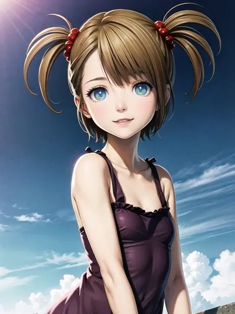 1girl, solo,(best quality),(masterpiece:1.1), full body, looking_at_viewer, neck_ribbon, cute, clear facial skin,