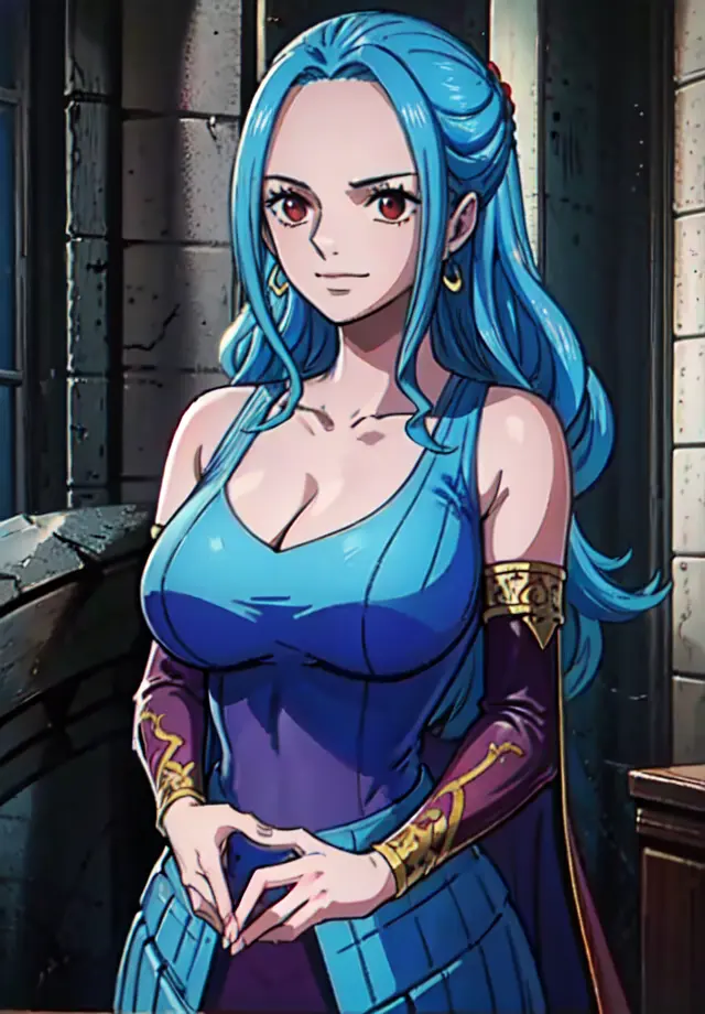 1girl, smile, close up, castel <lora:Vivi:0.7>