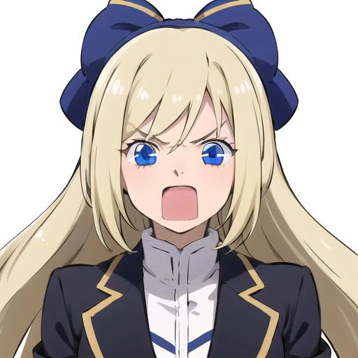absurdres, best quality, 1girl, solo, <lora:seizonsenryaku:1>, seizonsenryaku, blonde hair, blue eyes, suit