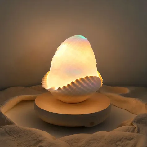 <lora:cute_lamps:1.0>, (cute_lamps:1.0), shaped lamp, glowing,
A serene seashell lamp, with iridescent curves and delicate ridges that emit a soothing, oceanic light.
