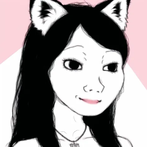 <lora:vojacmeme:1.0>, vojac,
+ +, 1girl, animal ear fluff, animal ears, animal hands, animal nose, bangs, blush, body fur, breasts, character name, claws, cleavage, collarbone, fang, female focus, fox ears, fox girl, furrification, furry, furry female, hair rings, happy, japanese text, jewelry, light blush, long hair, long sleeves, looking at viewer, medium breasts, monochrome, necklace, off shoulder, open mouth, sidelocks, simple background, sketch, smile, snout, upper body, v-shaped eyebrows, white background, wide sleeves
