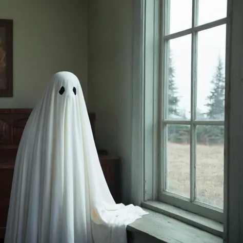 <lora:Kodak Motion Picture Film Style v4:1>
kodak vision3 500t An award winning horror dramatic movie for Best Cinematography a "ghost" appears to be looking out a window at noon Kodak Motion Picture Film Style