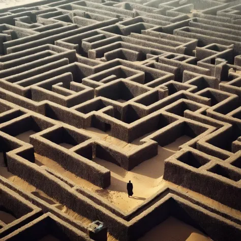 Dark Fantasy Art of <lora:Kodak Motion Picture Film Style:1.2>
An Oscar winning movie for Best Cinematography a large maze in the middle of a desert Kodak Motion Picture Film Style, dark, moody, dark fantasy style