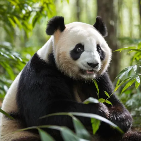 cinematic film still of  Cinematic, Grainy:1, Detailed, Sharp Image, of <lora:Kodak Motion Picture Film Style3:1>
Best Cinematography a panda bear sitting in a forest eating leaves while staring at camera Kodak Motion Picture Film Style, shallow depth of field, vignette, highly detailed, high budget, bokeh, cinemascope, moody, epic, gorgeous, film grain, grainy