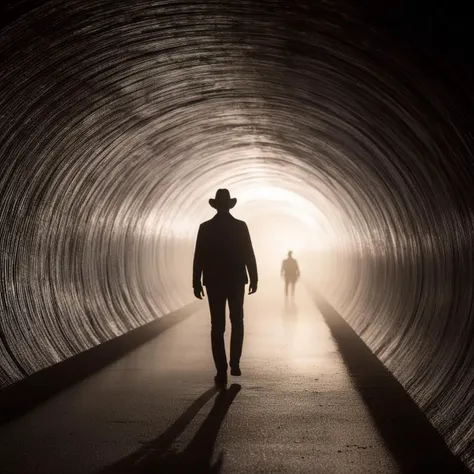 <lora:Kodak Motion Picture Film:1.2> (Sharp Detailed Image)
An Oscar winning movie for Best Cinematography a full body Silhouette person standing in a tunnel with a light painting in front of him Kodak Motion Picture Film Style