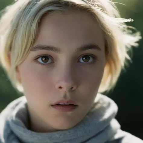 cinematic film still of VISION3 500T Color Negative Film, Cinematic, Grainy:1.5, Detailed:1, Sharp Image:1.2, of
<lora:Kodak Motion Picture Film Style3:1>
Best Cinematic low angle Picture of a young blonde short hair girl with a creepy look on her face staring at camera in afternoon in a scene from a horror war movie Kodak Motion Picture Film Style, shallow depth of field, vignette, highly detailed, high budget, bokeh, cinemascope, moody, epic, gorgeous, film grain, grainy