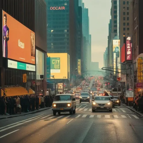 <lora:Kodak Motion Picture Film:1.2> (Sharp Detailed Image)
An Oscar winning movie for Best Cinematography a city street at night with a lot of traffic Kodak Motion Picture Film Style