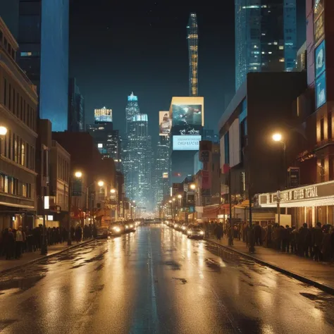 <lora:Kodak Motion Picture Film:1.2> (Sharp Detailed Image)
An Oscar winning movie for Best Cinematography a wide shot of a city at night with a lot of lights Kodak Motion Picture Film Style