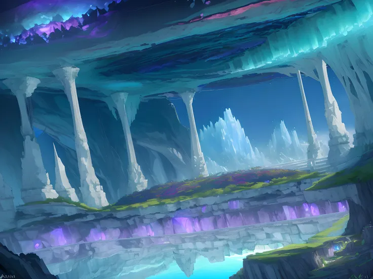 (masterpiece, best quality, highres:1.2), (photorealistic:1.2), (intricate and beautiful:1.2), (detailed light:1.2), (colorful, dynamic angle), RAW photo, fashion photography, Stunning fantastical landscape artwork of an alternative reality with enormous floating islands suspended in the sky, towering waterfalls cascading off their edges into the abyssal depths below, iridescent rainbow bridges arching between the landmasses, swirling auroras filling the heavens, bioluminescent plant life and crystalline rock formations adorning the islands, ethereal lighting and dreamy atmosphere, in the whimsical style of Gediminas Pranckevicius, Cory Loftis, Jasmina Susak, photorealistic 8K render with Unreal Engine 5, volumetric lighting, (highres textures), soft light , (abstract background:1.3), (sharp), exposure blend, bokeh, (hdr:1.4), high contrast, (cinematic), (muted colors, dim colors, soothing tones:1.3)