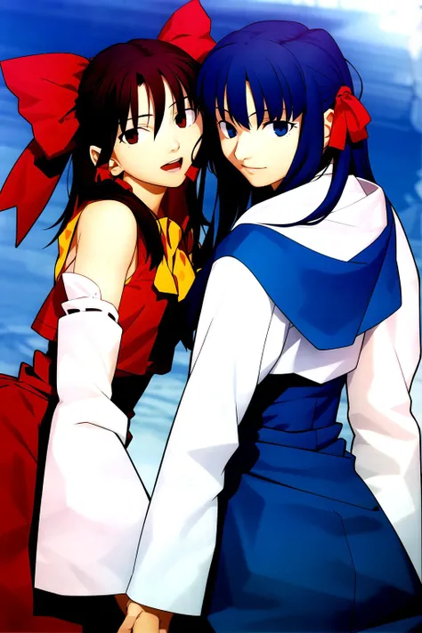 <lora:takeuchi_takashi:1>, masterpiece, best quality, 1girl, Hakurei Reimu,