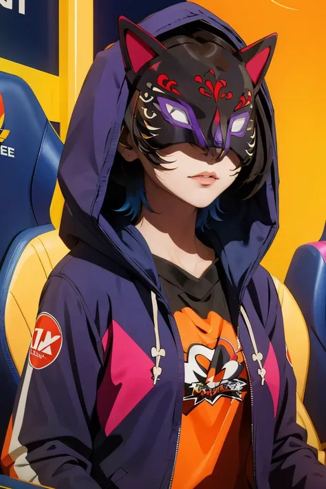 (masterpiece, best quality), 1girl,   <lora:SaegusaYuu:1> saegusayuu, hoodie, mask, hooded jacket,