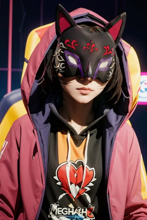 (masterpiece, best quality), 1girl,   <lora:SaegusaYuu:1> saegusayuu, hoodie, mask, hooded jacket,