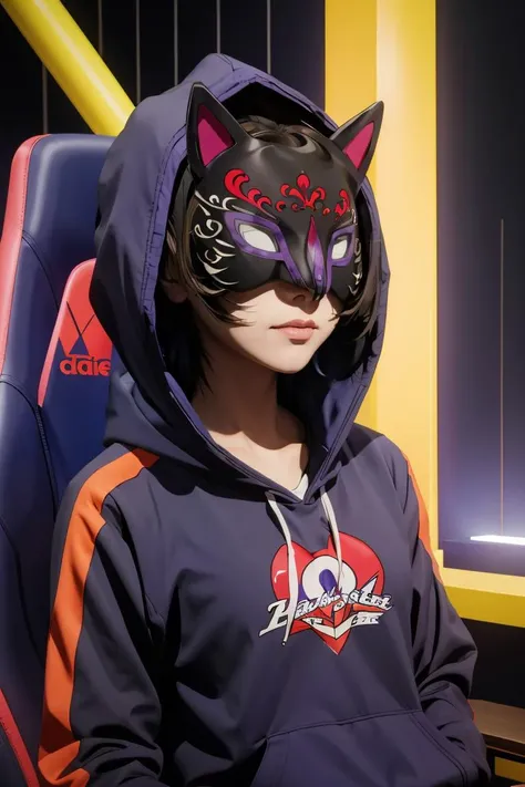 (masterpiece, best quality), 1girl,   <lora:SaegusaYuu:1> saegusayuu, hoodie, mask, hooded jacket,