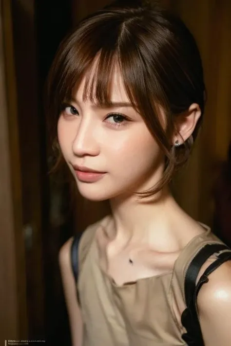 1girl, <lora:wangxinling-09:1>,(masterpiece:1.1), hi-res, 4k, photorealistic,portrait,short hair,