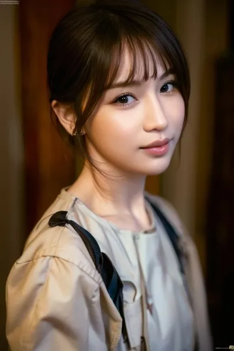 1girl, <lora:wangxinling-09:1>,(masterpiece:1.1), hi-res, 4k, photorealistic,portrait,short hair,