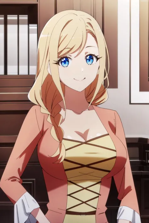 highest quality、High resolution、Beautiful Eyes、Highly detailed face、Detailed CG、Soft look、Stylish pose、blush、Angelica V4、1 girl、alone,Straight Hair,Red eyes、Off the shoulder、Earrings、Looking at the audience、Center the image、beautiful large medium breasts、Beautiful Face、Narrow waist、Looks good、High heels、Great background、Soft lighting、Beautiful Hair、Brilliant makeup、Cute Smile、Art Noir style、Fur Accessories、Lavish décor。