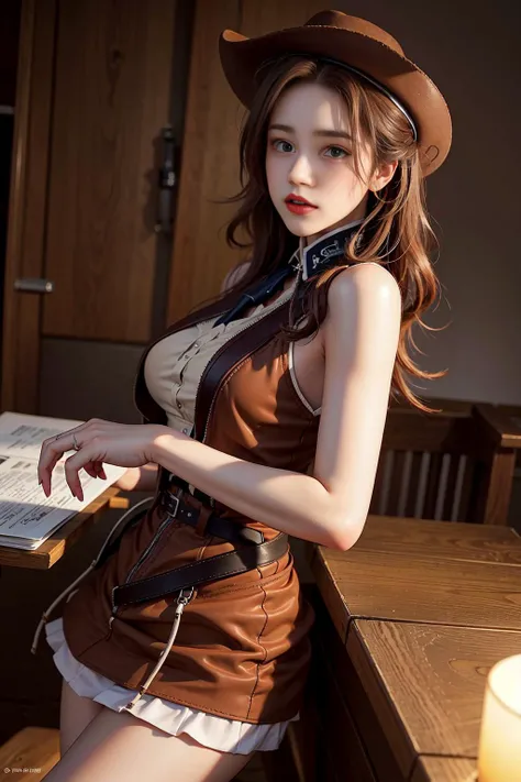 western cowboy style,photography,best quality, realistic, photorealistic, intricate details, (delicate detailed), (intricate details), cinematic light, best quality Backlights, clear line, 8k,ultra high res, <lora:style_niuzai768:1>, ulzzang-6500-v1.1