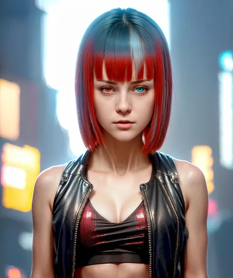 girl empress, cyberpunk, in cool hacker clothes, subtle muted natural color, masterpiece, neon, head and shoulders portrait, (photo realistic natural RAW lighting, photo realistic high detailed RAW color, 8k, hdr, RAW photo, best quality:1.2)