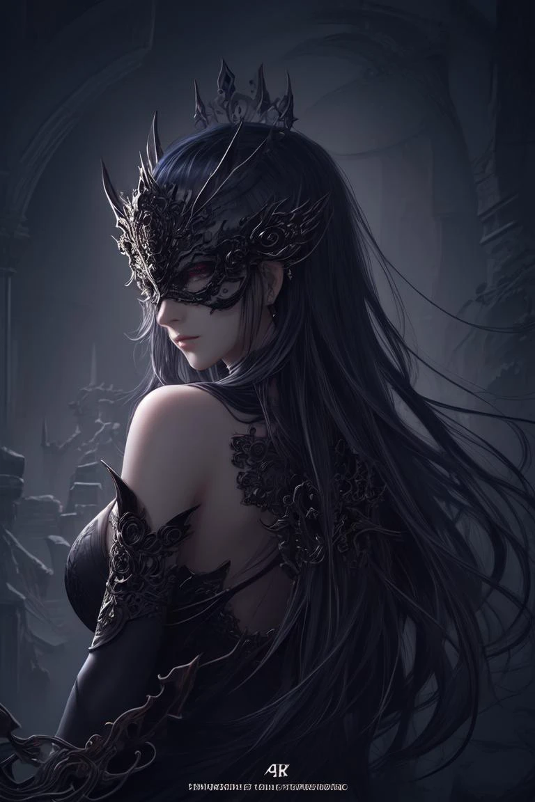 breathtaking 1girl, wide shot, trending on artstation, pixiv, digital art, anime masterpiece, dynamic lighting, beautiful aesthetic, 4k, award winning, hd, detailed backgound, <lora:Mild detail adjusterV10:0.2> <lora:SilvermoonMix06V71:0.6> <lora:BlindMask_v1:0.5> mask, blind mask, crown mask,, <lora:lcm-lora-sdv1-5:0.7>, masterpiece, award-winning, professional, highly detailed