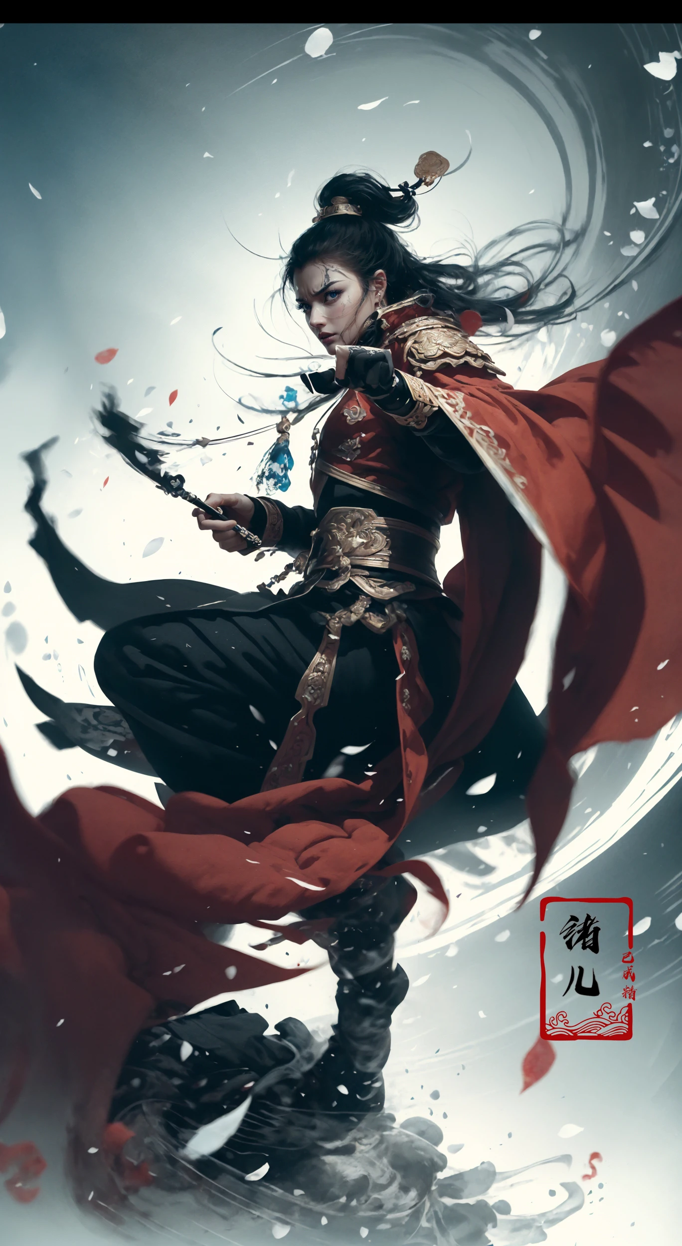 (dramatic, gritty, intense:1.4),masterpiece, best quality, 8k, insane details, intricate details, hyperdetailed, hyper quality, high detail, ultra detailed, Masterpiece,
(calligraphy:1.4)(ether colorful ink flowing:1.3),1girl,  A shot with tension
<lora:~Q?-Nflcalligraphy:0.8>