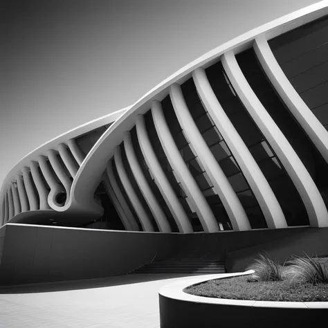 art photography of geometry, high contrast monochrome curved building,
<lora:geometry_building_art_v09:0.5>,
photorealistic, masterpeice, best quality, ultra high res, hires