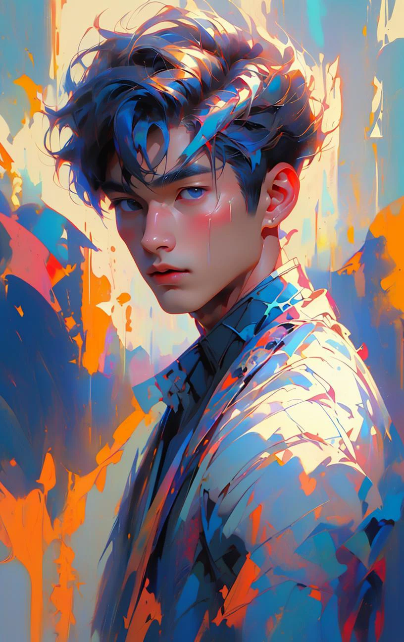 BJ_Oil_painting, 1boy of 26yo (à¸à¸±à¸¨à¸§à¸£ วัà¸à¹à¸à¸´à¸:1.3) <lora:Oil_painting:.7>