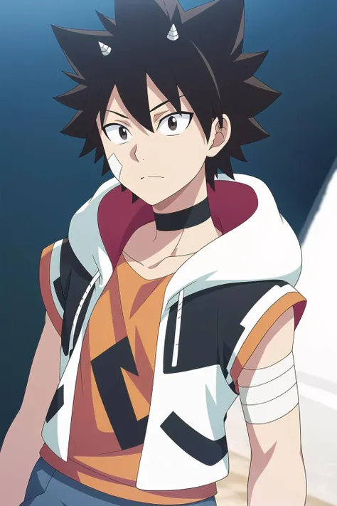 Simple White Background,
black and white jacket,yellow shirt, hoodie,
<lora:Seth_Radiant-KK77-V1:0.7>, bandage on face,bandaged arm,
black hair,black eyes,
<lora:more_details:0.1>,
a man
looking at viewer,(Focus on her face),
official art,extremely detailed CG unity 8k wallpaper, perfect lighting,Colorful, Bright_Front_face_Lighting,White skin,
(masterpiece:1.0),(best_quality:1.0), ultra high res,4K,ultra-detailed,
photography, 8K, HDR, highres, absurdres:1.2, Kodak portra 400, film grain, blurry background, bokeh:1.2, lens flare, (vibrant_color:1.2),professional photograph,
